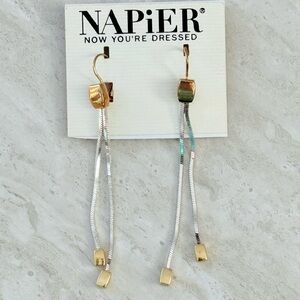 Gold and Silver Long Earrings